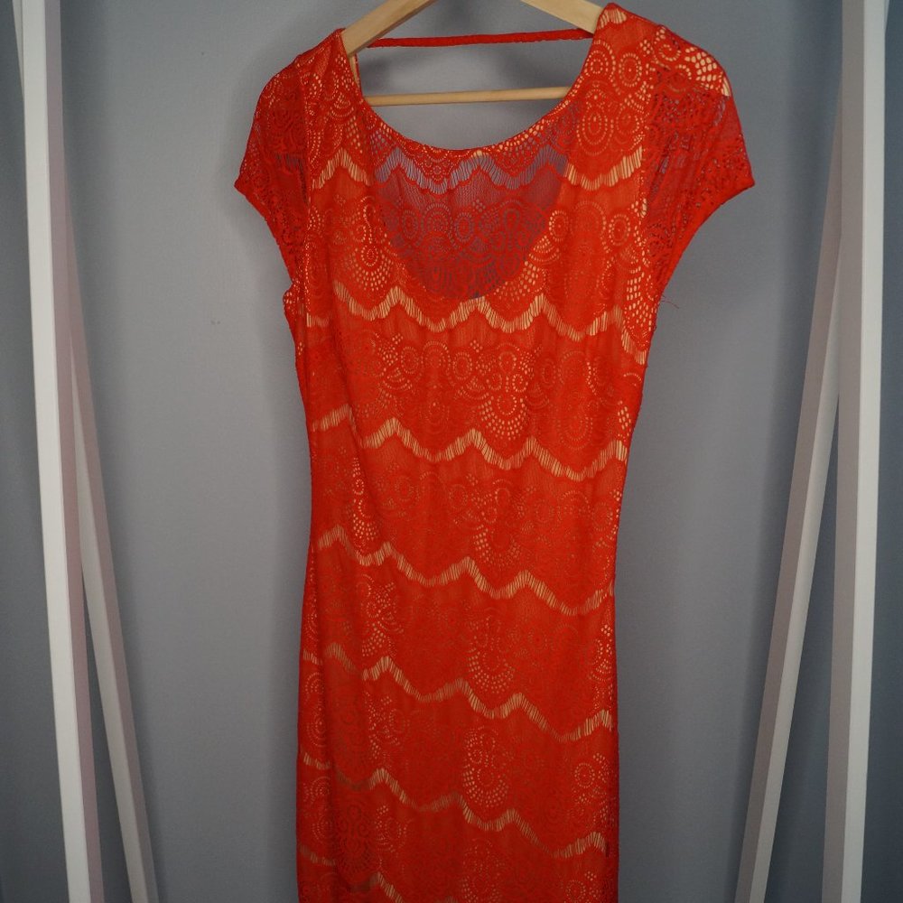 BEBE Lace Dress Sz S